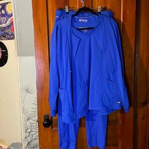 large blue grey’s anatomy scrub set with jacket